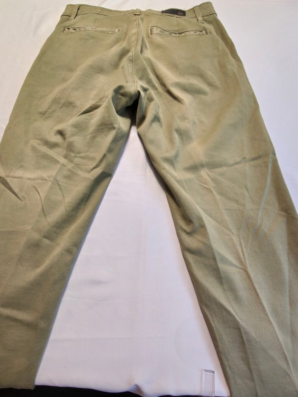 AG Adriano Goldschmied The Caden Tailored Trouser Chino Pants Olive Green 27 - Picture 2 of 4